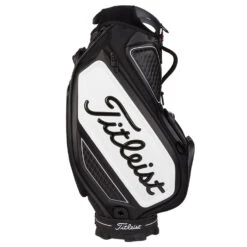Titleist Golf Tour Staff Bag 9 Titleist Golf Tour Staff Bag -Cleveland Golf Shop Titleist 2022 Golf Tour Staff Bag Black White 4