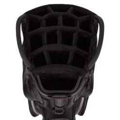 Titleist Jet Black Premium StaDry Golf Cart Bag -Cleveland Golf Shop Titleist 2022 Tour Series Premium StaDry Cart Bag Black White 4