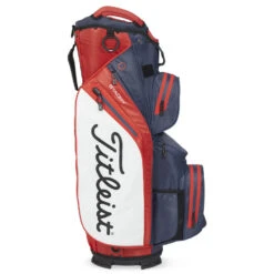 Titleist StaDry 14 Golf Cart Bag -Cleveland Golf Shop Titleist StaDry 14 Golf Cart Bag Navy Red White 3