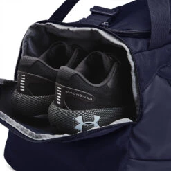 Under Armour Undeniable 5.0 Golf Duffle Bag -Cleveland Golf Shop Under Armour Undeniable 5.0 Duffle Bag Midnight Navy Midnight Navy Metallic Silver 4